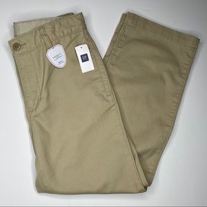 🆕 GAP Boys Chino Khaki Adjustable Pants Size 8